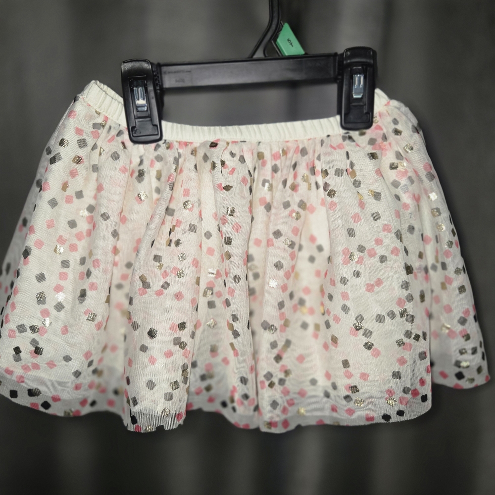 Epic Threads White and Pink Mini Skirt